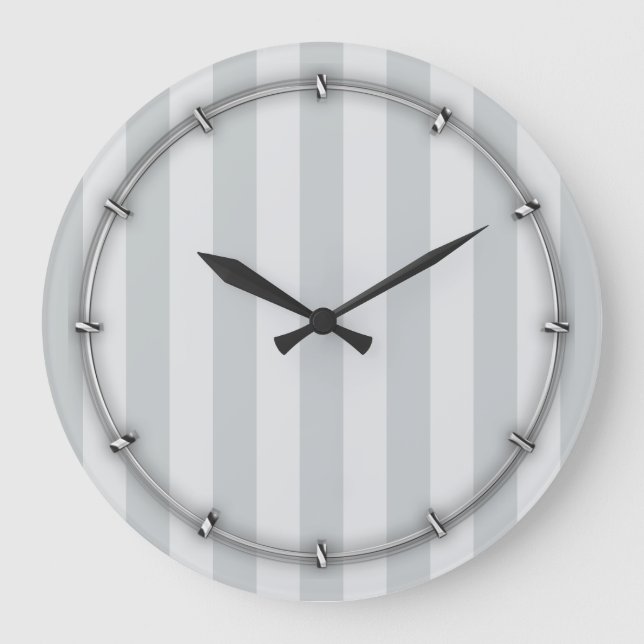 Change Grey Stripes to  Any Colour Click Customize Large Clock (Front)