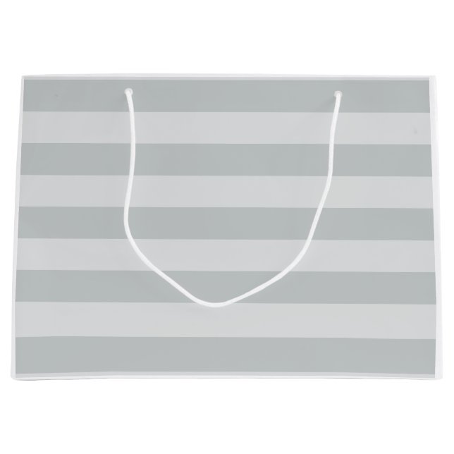 Change Grey Stripes to  Any Colour Click Customize Large Gift Bag (Front)