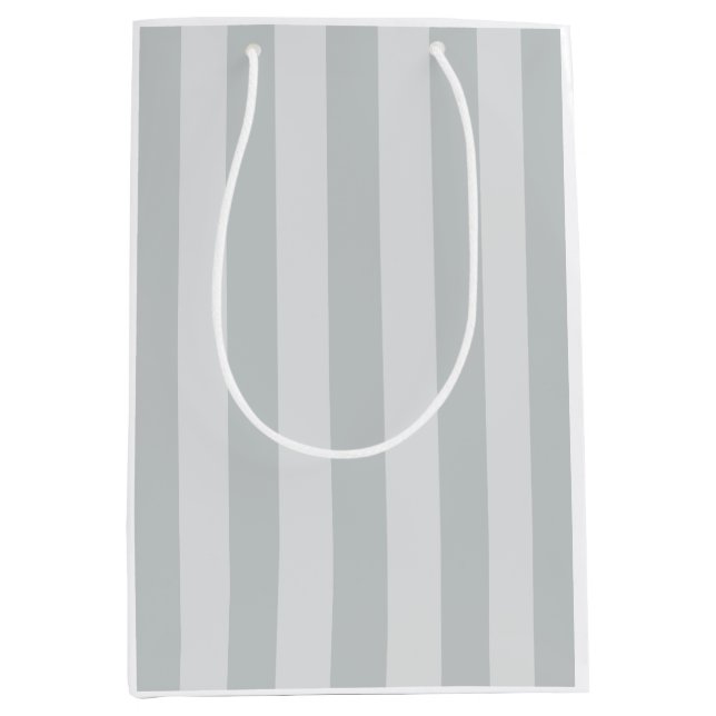 Change Grey Stripes to  Any Colour Click Customize Medium Gift Bag (Front)