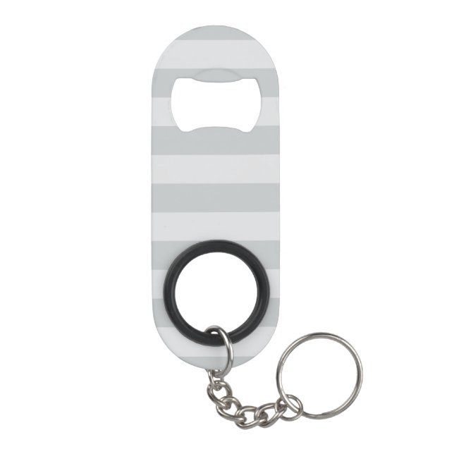 Change Grey Stripes to  Any Colour Click Customize Mini Bottle Opener (Back)