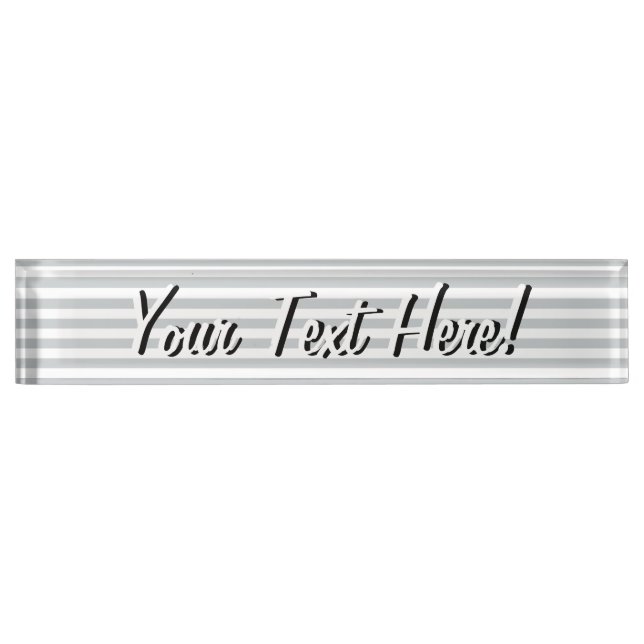 Change Grey Stripes to  Any Colour Click Customize Nameplate (Front)