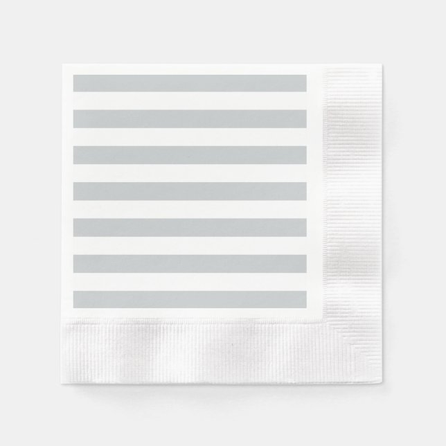 Change Grey Stripes to  Any Colour Click Customize Napkin (Front)