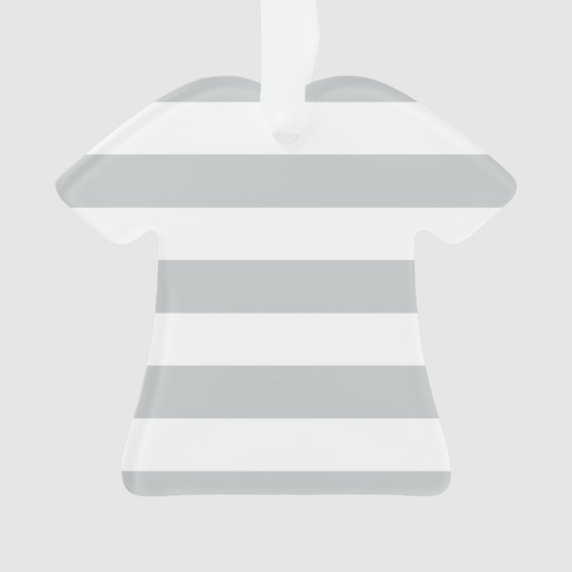 Change Grey Stripes to  Any Colour Click Customize Ornament (Front)