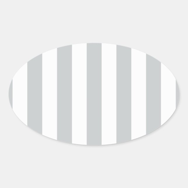 Change Grey Stripes to  Any Colour Click Customize Oval Sticker (Front)