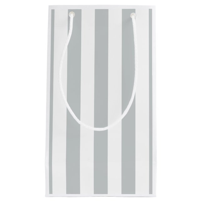 Change Grey Stripes to  Any Colour Click Customize Small Gift Bag (Front)