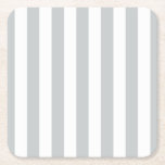 Change Grey Stripes to Any Colour Click Customize Square Paper Coaster<br><div class="desc">Please make sure to customize the colour for the front and the back of products with two sides or multiple elements. Easily change the colour of these Stripes from the preset grey on white to any stripe colour of your choice in one step. Just click on the "Customize It!" button...</div>