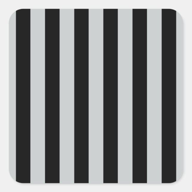 Change Grey Stripes to  Any Colour Click Customize Square Sticker (Front)