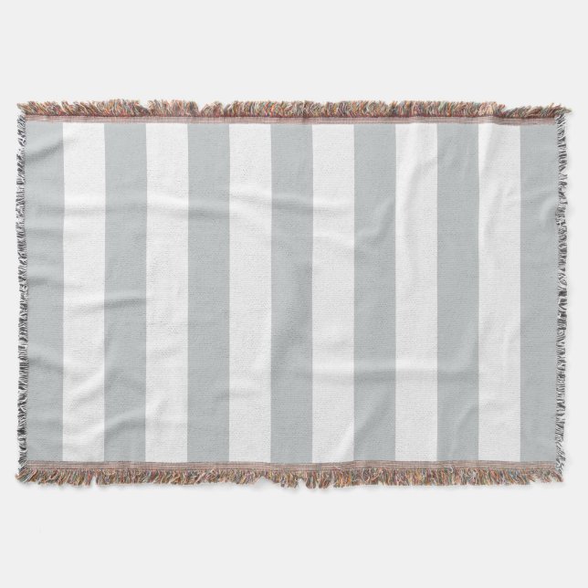 Change Grey Stripes to  Any Colour Click Customize Throw Blanket (Front)