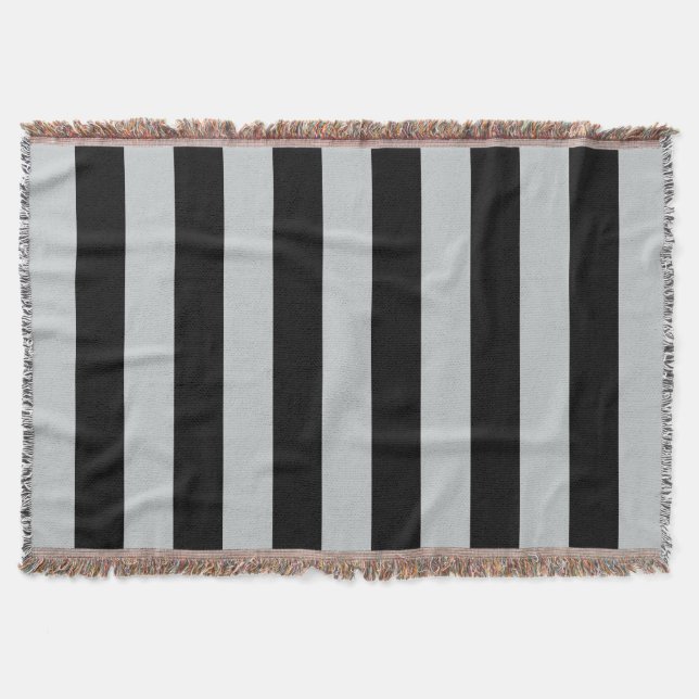 Change Grey Stripes to  Any Colour Click Customize Throw Blanket (Front)