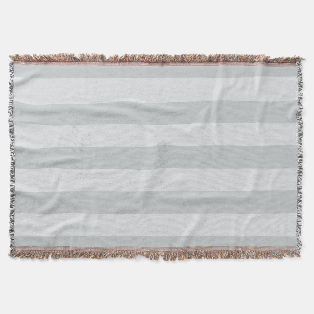Change Grey Stripes to  Any Colour Click Customize Throw Blanket (Front)