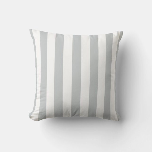 Change Grey Stripes to  Any Colour Click Customize Throw Pillow (Front)
