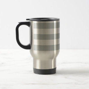 Change Grey Stripes to  Any Colour Click Customize Travel Mug