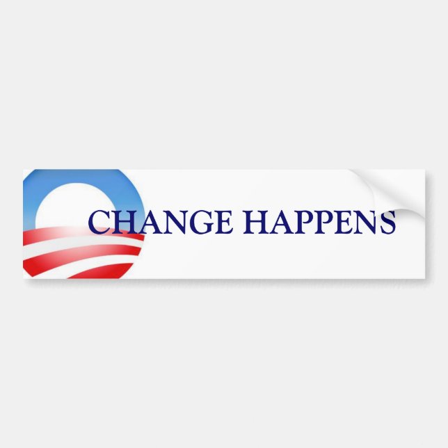 Change Happens (Obama) Bumper Sticker (Front)