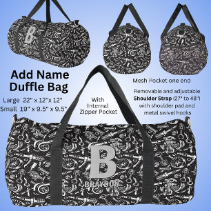 Change Initial, Add (delete) Name, Auto Car Parts  Duffle Bag