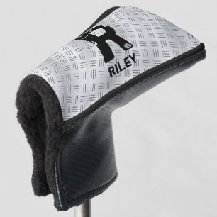 Change Initial, Add (delete) Name, Chequered plate Golf Head Cover