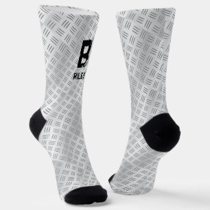 Change Initial, Add (delete) Name, Chequered plate Socks