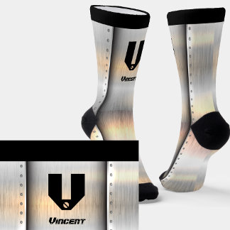 Change Initial, Add (delete) Name, Metal Strips Socks