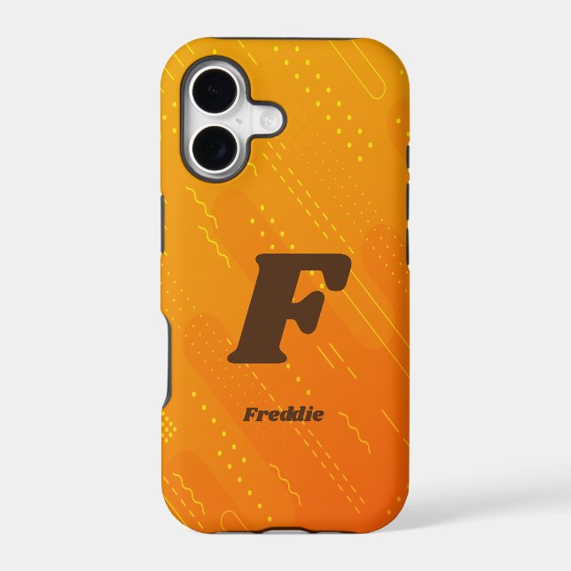 Change Initial, Add (delete) Name,  Orange Yellow  (Back)