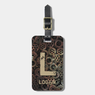 Change Initial, Add (delete) Name, Rusty Gears     Luggage Tag