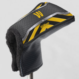 Change Initial, Add (delete) Name, Safety Yellow   Golf Head Cover