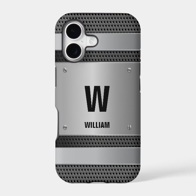 Change Initial, Add (delete) Name, Silver Metallic (Back)