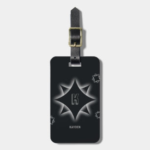 Change Initial, Add (delete) Name, Star Shadow Luggage Tag