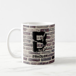 Change Initial Add Name A B C D E F G Brick Wall Coffee Mug