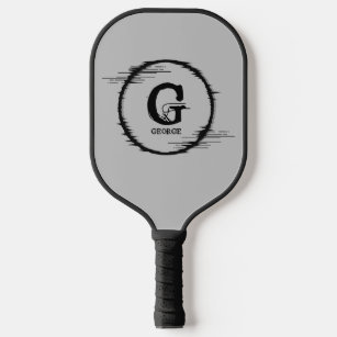 Change Initial, Add Name Distorted Circle Scribble Pickleball Paddle