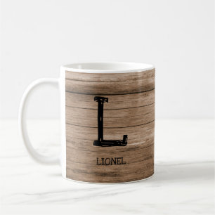 Change Initial Add Name H I J K L M N Wood Wall Coffee Mug