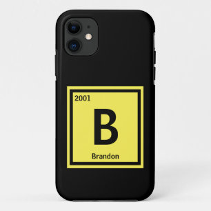 Change Initial Add Name Text Year Periodic Table iPhone 11 Case