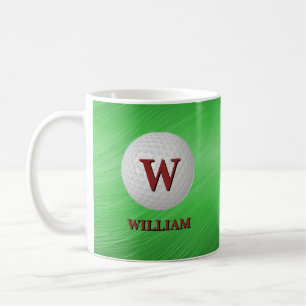 Change Initial Add Name U V W X Y Z Golf Ball Coffee Mug