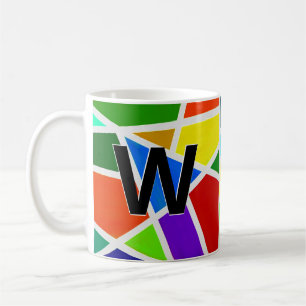 Change Initial Geometric Triangles V W X Y Z Coffe Coffee Mug