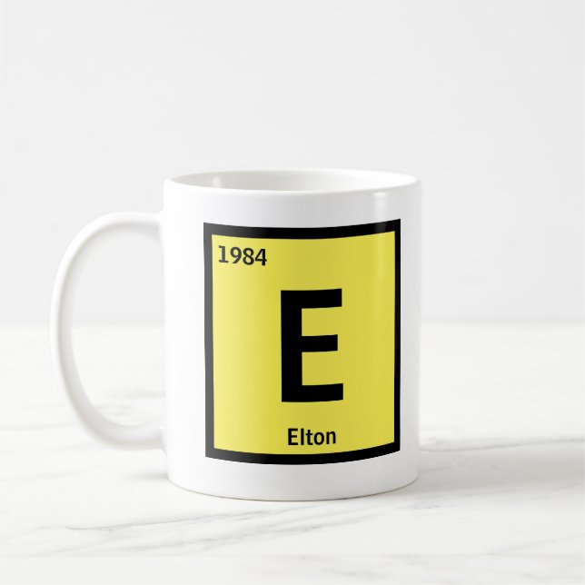 Change Initial Name Year Periodic Table E F G H  Coffee Mug (Left)