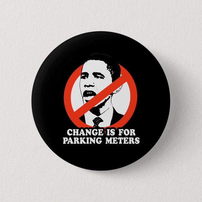 CHANGE IS FOR PARKING METERS 2 INCH ROUND BUTTON (Front)