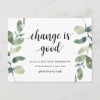 Change is good, New Home Address Announcement