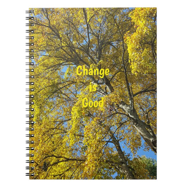 Change is Good Spiral Notebook (Front)