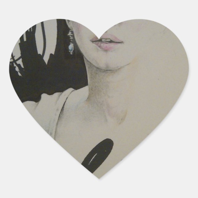 Change is Not a Spectator Sport Art Print Heart Sticker (Front)