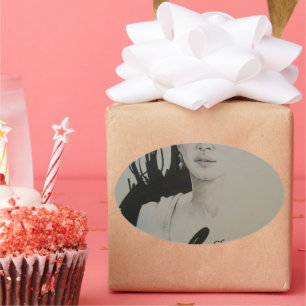 Change is Not a Spectator Sport Art Print Oval Sticker