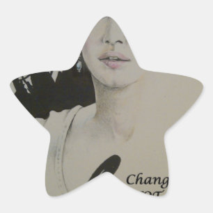 Change is Not a Spectator Sport Art Print Star Sticker