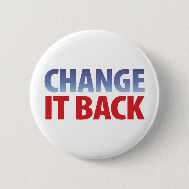 Change It Back 2 Inch Round Button (Front)