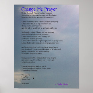 Change Me Prayer Poster
