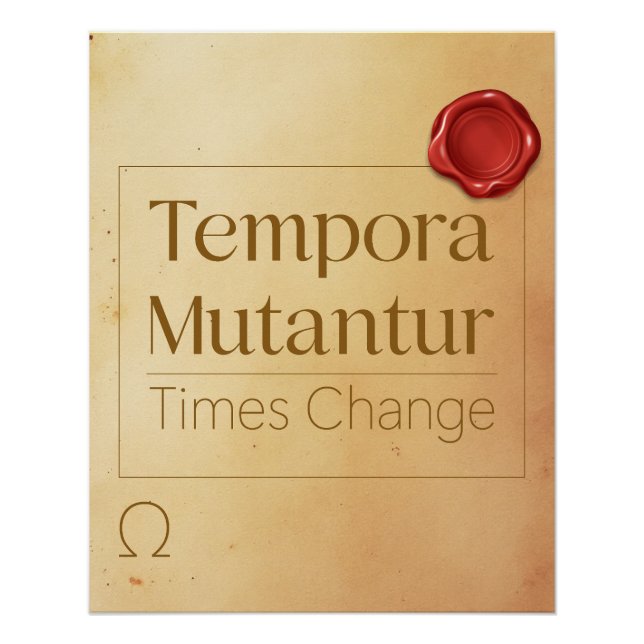 Change Motivational Quote - Latin Poster Art (Devant)