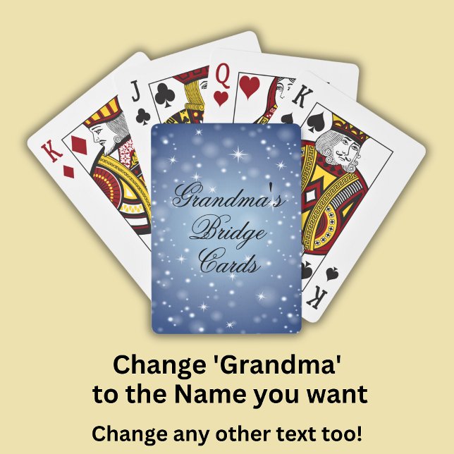 Change Name & Game  Grandma's Bridge Playing Cards (Creator Uploaded)