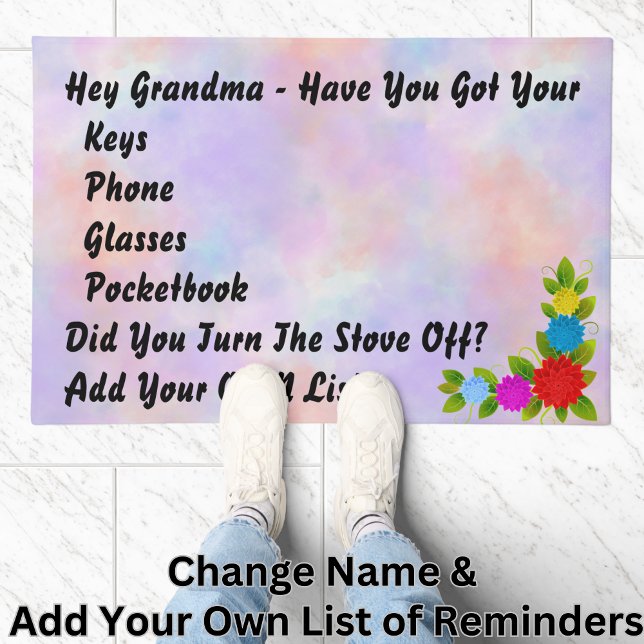 Change Name List Don't Forget Keys Phone Wallet Do Doormat (Creator Uploaded)
