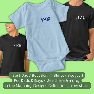 Change Name Text, Best SON, Matching Father Son Baby Bodysuit