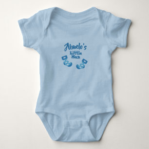 Change Names Text Abuelo's Little Man Grandpa's Baby Bodysuit