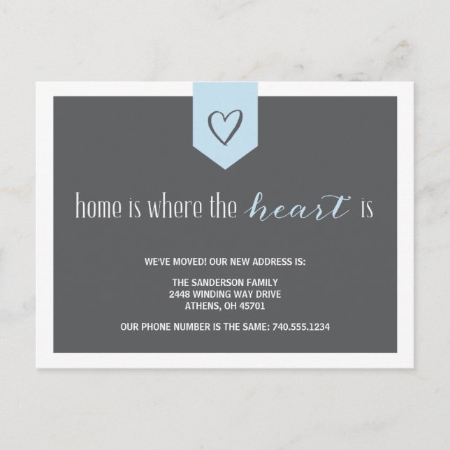 Change of Address Announcement (Front)