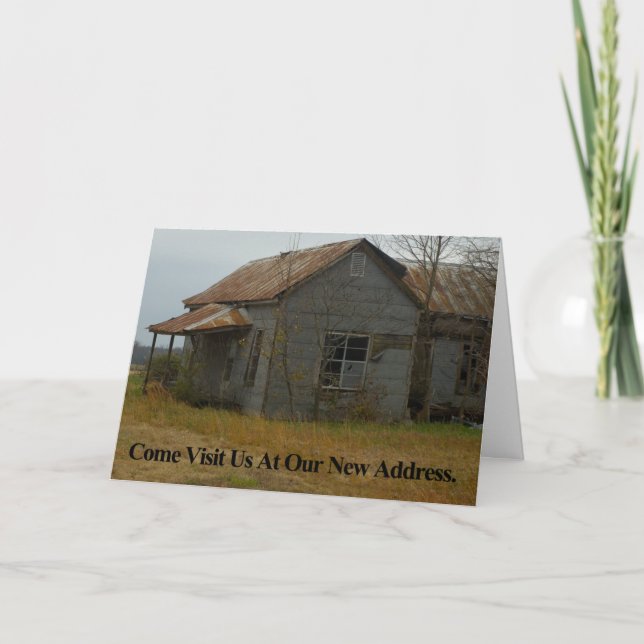 Change of Address Card: Come visit Us Announcement (Front)