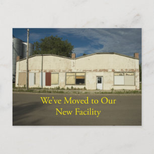 Change of Address Card: New Facility Announcement Postcard
