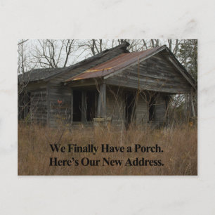 Change of Address Card: New Porch Announcement Postcard